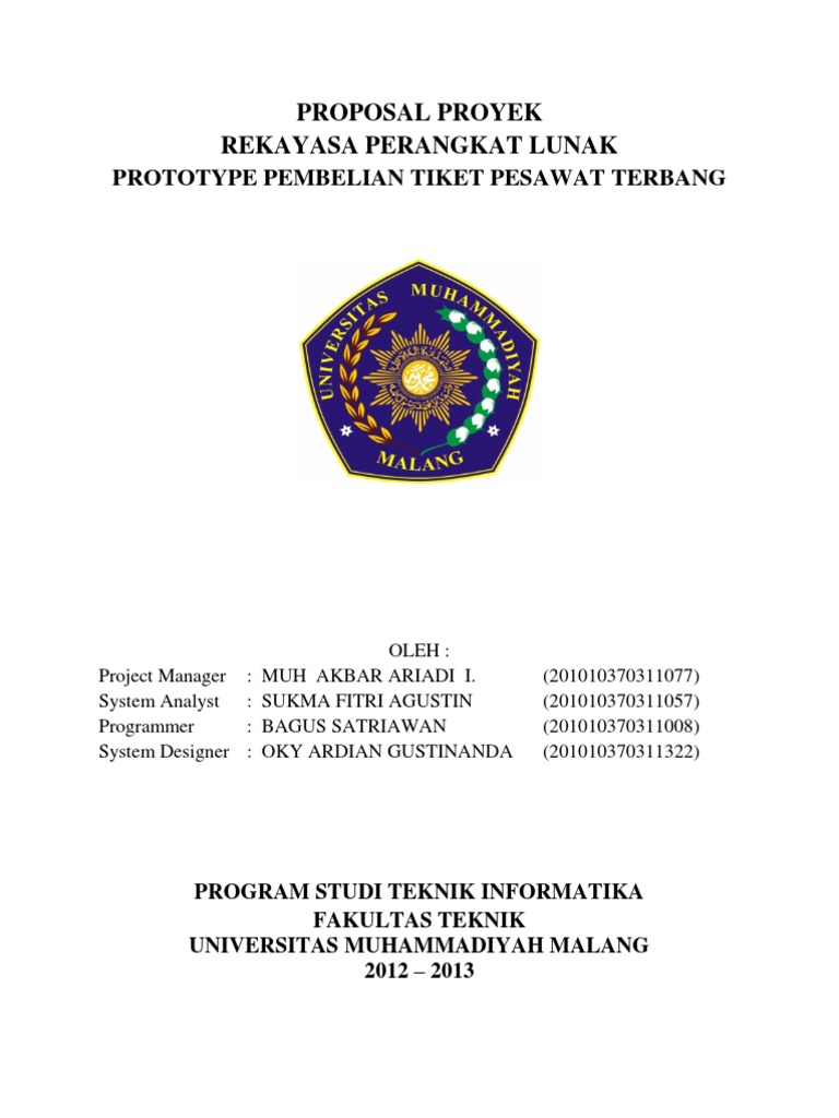 Proposal Proyek Rpl