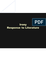 Response To Literature R3.8 Irony Inconsistency Discrepency