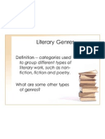 Response To Literature R3.1 Literary Genres