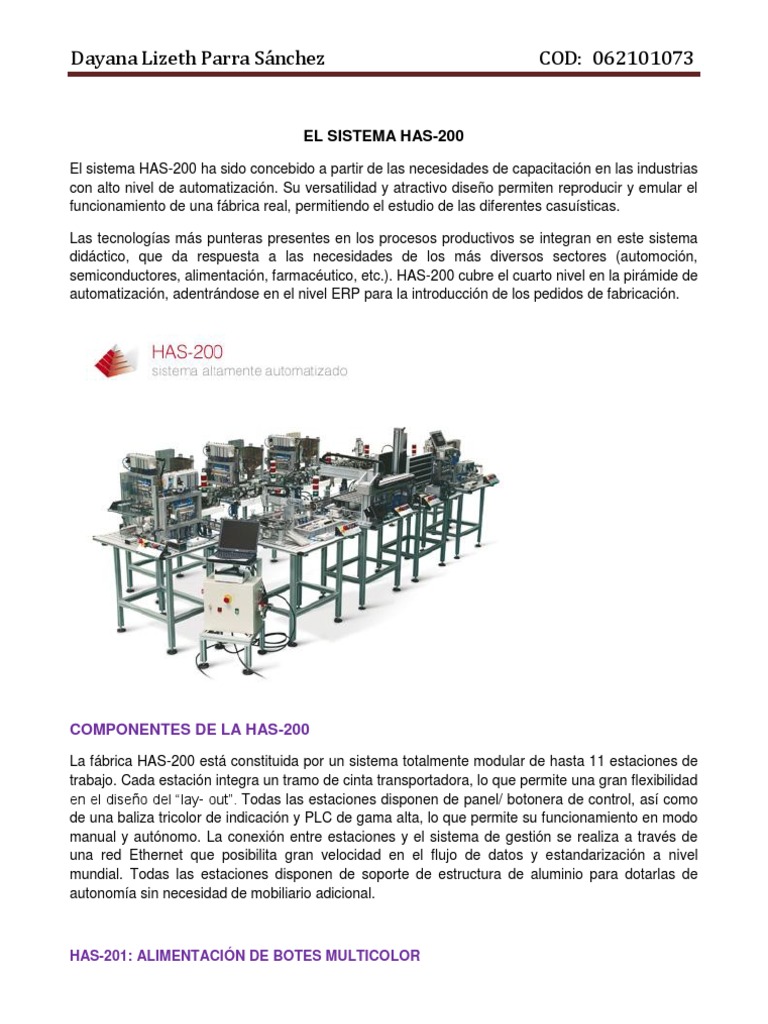 El sistema HAS-200: una fábrica didáctica modular para el estudio de ...