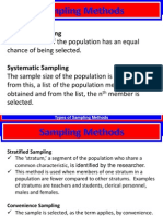 Sampling Methods & Survey