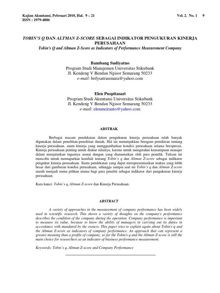 Tobins | PDF | Bisnis
