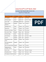 Movies, March 08 Onwards