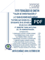 Factores Que Inciden en La Indisciplina Estudiantil en El Estadio de Los 18 A 21 Años