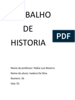 Trabalho de Historia de Isadora