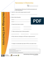 Nanotechnology and Electronics Worksheet Updated September 2011