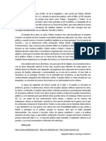 Este Texto Pertenece Al Libro VII de La República y Está Escrito Por Platón