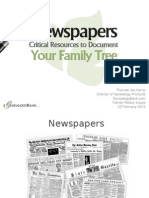 Genealogy Research With Newspaper Records Fhexpo