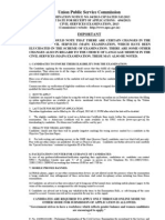 Notification UPSC Civil Services Exam 2013