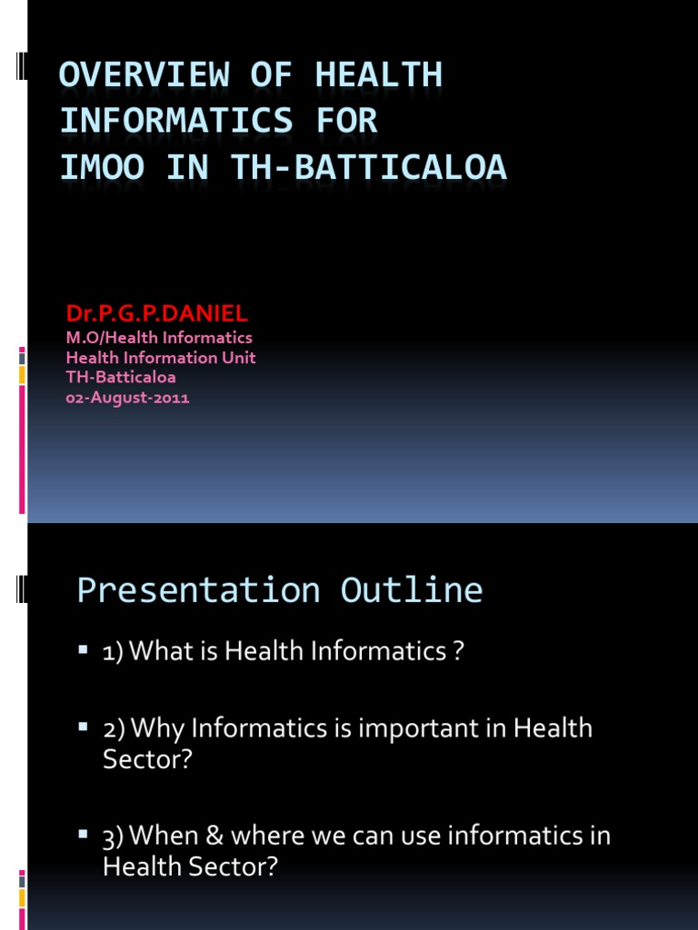 Health Informatics | PDF