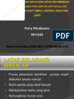 Download Sistem Pendukung Keputusan Menentukan Pemilihan Jurusan Pada Smk by Ferry Wicaksono SN129286973 doc pdf