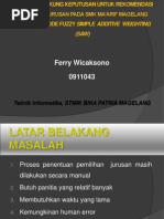 Download Sistem Pendukung Keputusan Menentukan Pemilihan Jurusan Pada Smk by Ferry Wicaksono SN129286973 doc pdf