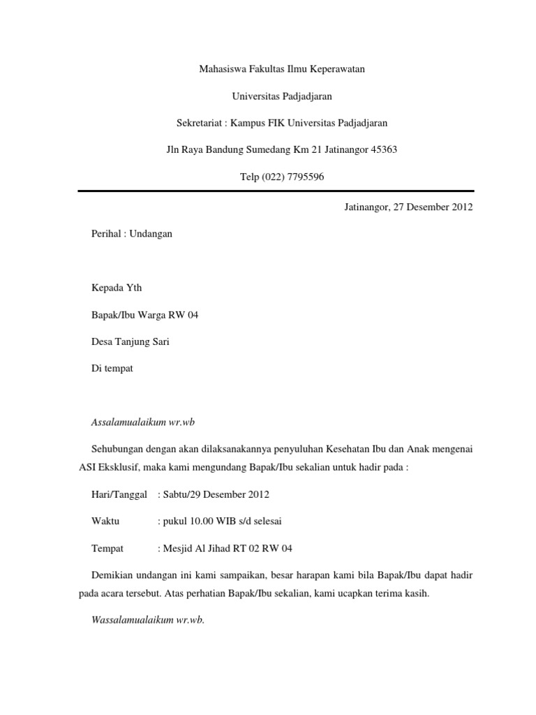 Surat Undangan Penyuluhan Kia Pdf
