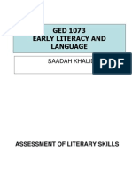 Topic 7 Assessment of Literary Skills
