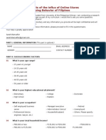 Sample Survey Questionnaire