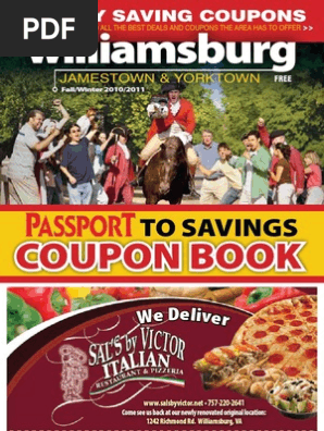 Williamsburg Coupon Book