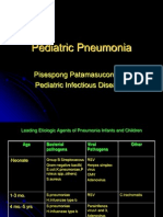 Pediatric Pneumonia: Pisespong Patamasucon, M.D Pediatric Infectious Diseases