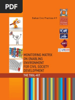 Monitoring Matrix for Enabling Environment for Civil Society Development –  The Tool-Kit