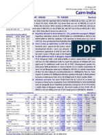 Cairn India: CMP: INR340 TP: INR380 Neutral