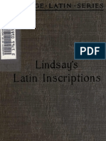 Lindsay - Latin Inscriptions