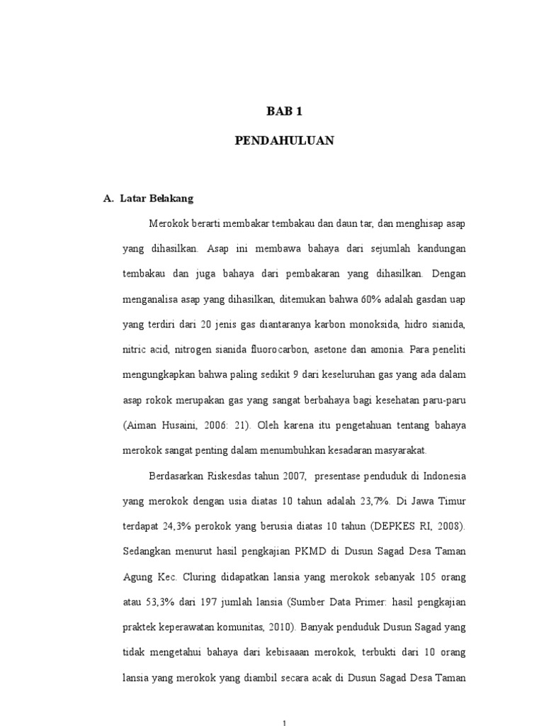 Proposal Bahaya Merokok