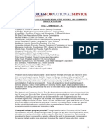 AmeriCorps Re Authorization Recommendations For Senate Jan 2009