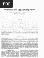 Determination of Iron in Foods by the Atomic Absorption (BESI)
