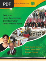 Download Policy on Local Government Transformaton and Modernisation by LocalGovernmentTT SN129318258 doc pdf