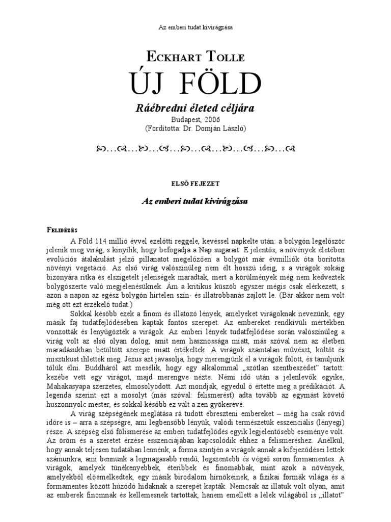 Echart Tolle-Új Föld | PDF