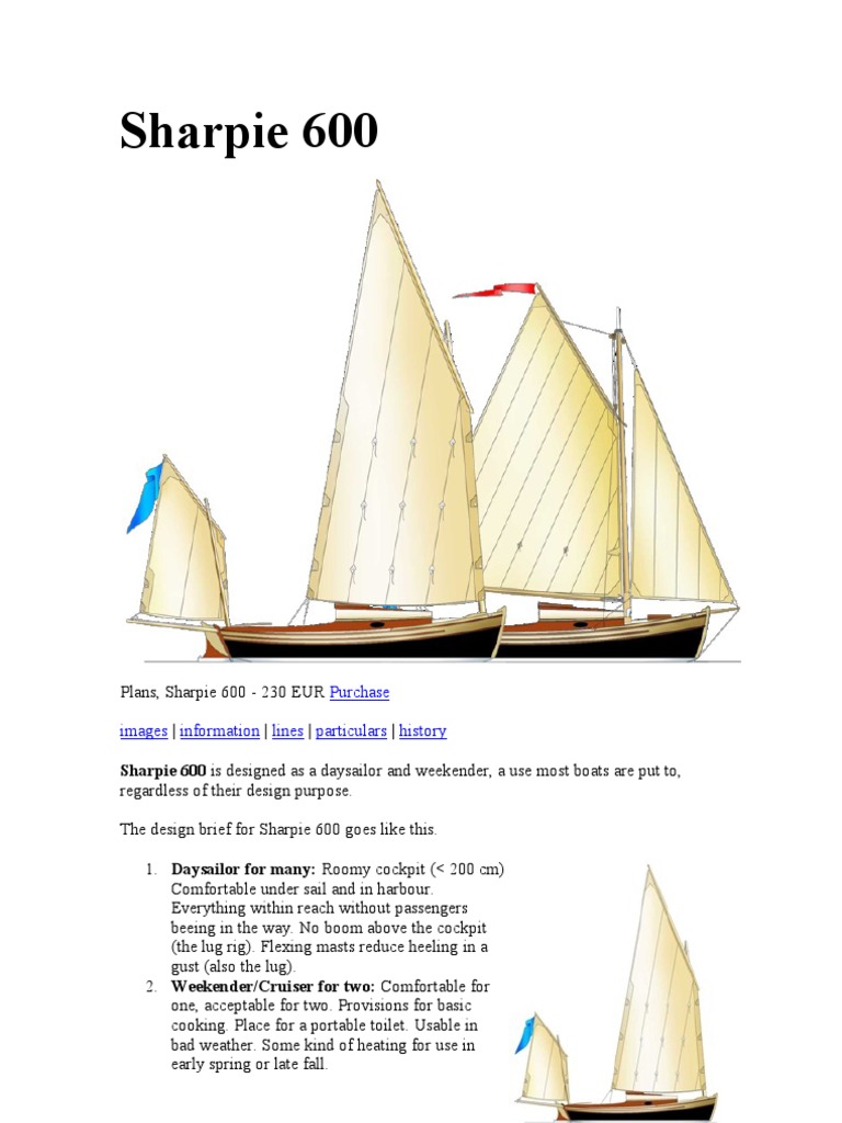 Sharpie 600.pdf | Mast (Sailing) | Ships