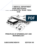 US Army Medical Principles Epidemiology Microbiology