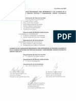 Candidatos Registrados para Representar A Los Alumnos en El Consejo Divisional CSH, UAM Cuajimalpa, 2009-2010