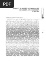 Bosio Inizio Cartesiano HusserlHeidegger