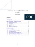 Analysis of Financial Time Series Models with EViews