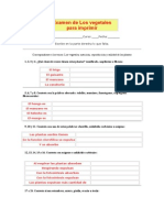 Examen de Los Vegetales