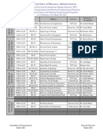 Practical Examination Schedule of First Mid Term of Spring 2013