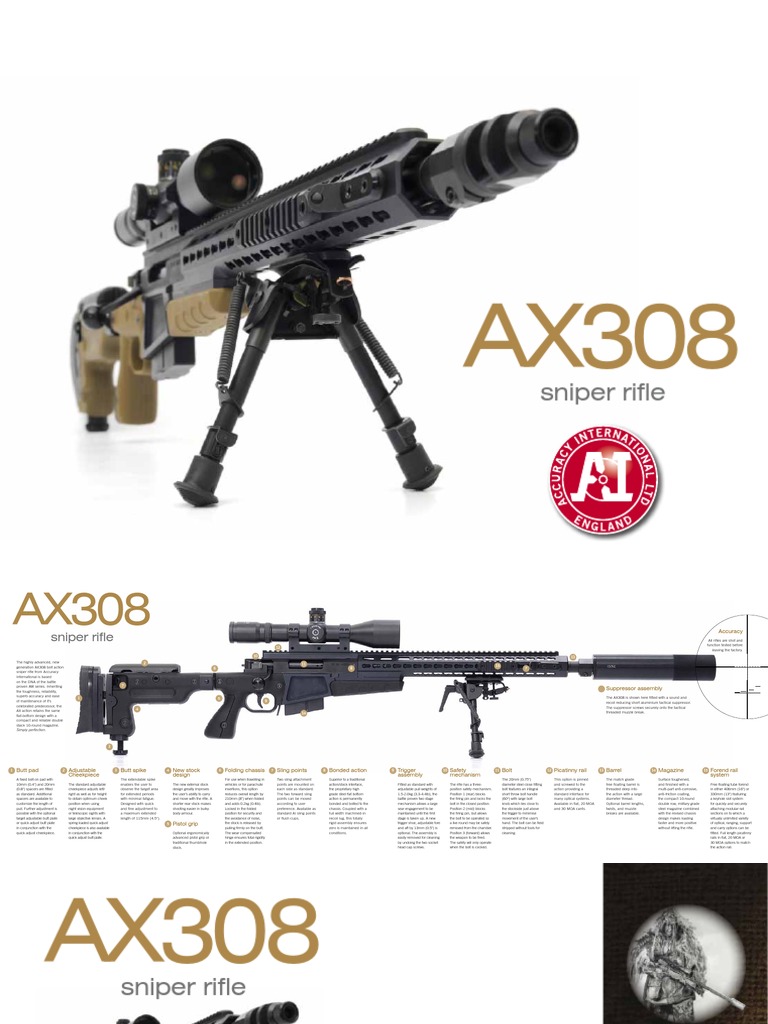 Ax308 Brochure | PDF | Trigger (Firearms) | Rifle