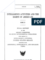 Intelllgence Activities and The Rights of Americans: Book Ii