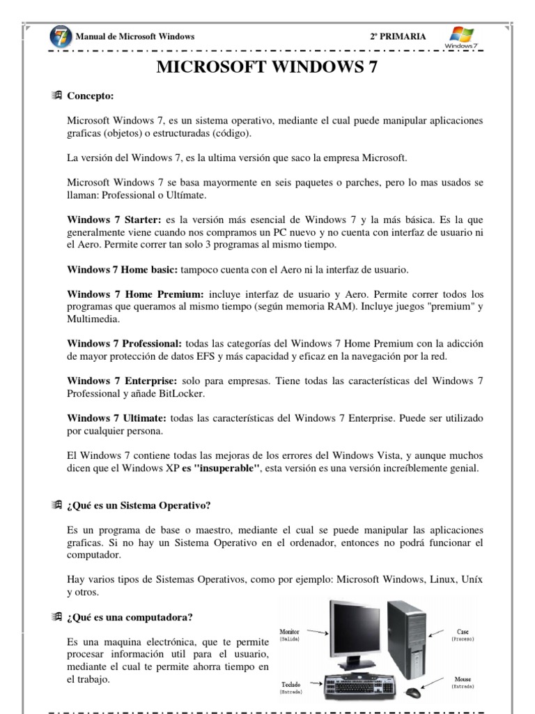 Manual de Windows 7 | PDF