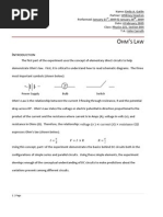 Download Physics 222 Ohms Law Lab Report by Emily Gatlin SN12936752 doc pdf