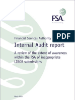 FSA LIBOR Internal Audit Report