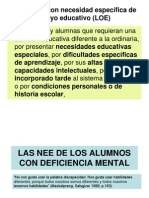 Las Nee de Los Alumnos Con Deficiencia Mental para Reprografc3ada2