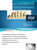 EVOLUCION HISTÓRICA DE LOS RECURSOS HUMANOS