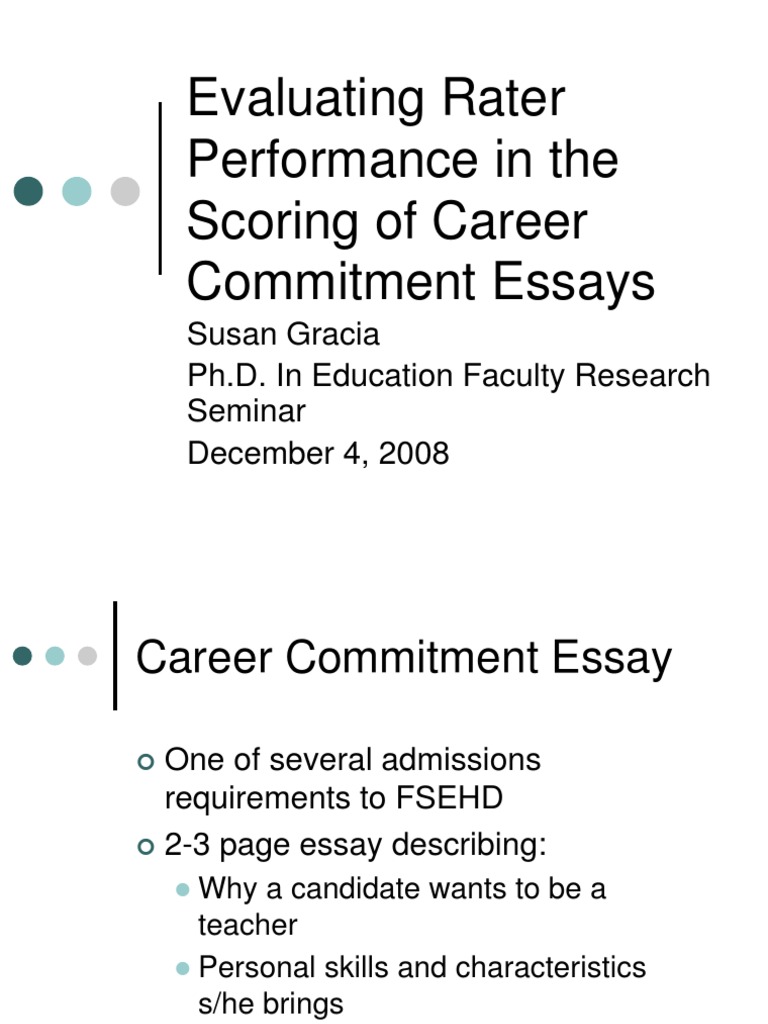 Rater Performance in Essay Scoring | PDF | Educational Assessment ...