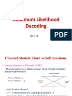Maximum Likelihood Decoding Techniques Notes