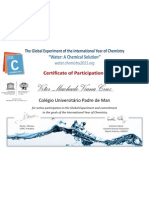 Certificado Experiemnto Da Agua