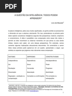 A questão da inteligência - LinoMacedo