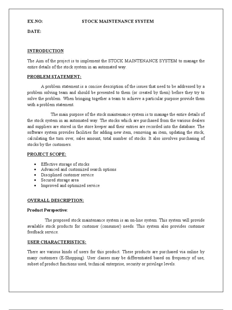Stock Management System | PDF | Graphical User Interfaces | Databases