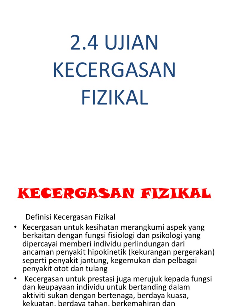 2 4 Ujian Kecergasan Fizikal Pdf