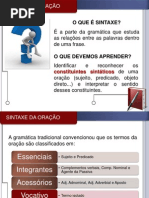 slide - sintaxe da oração - período simples